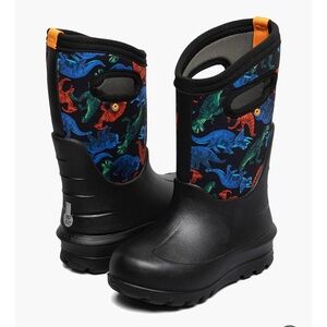 REAL DINO Kids' 3 Season Boots Kids Dinosaur Print Rain Boots big kids size 5
